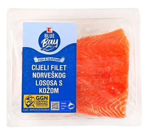 KBlue. Filet lososa s kožom 500g, 4 kom