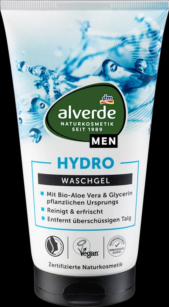 alverde MEN Hydro gel/pranje lica 150 ml