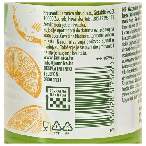 GAZ.PIĆE JAMNICA NARANČADA 1 L