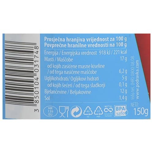 SENDVIČ HIGH PROTEIN PURETINA 150g