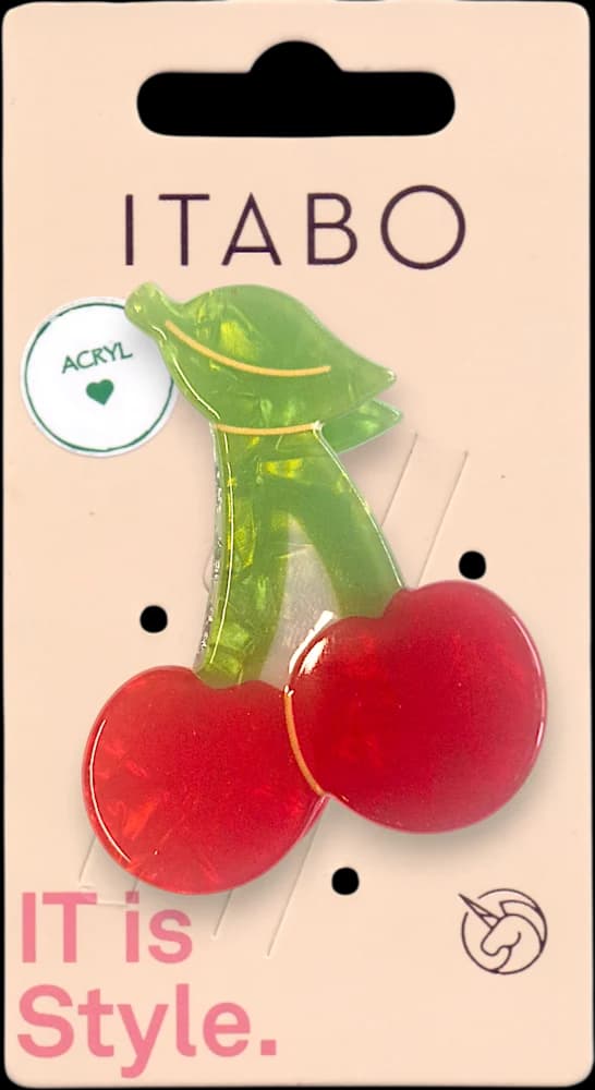 Itabo kopča za kosu akril trešnja 30921