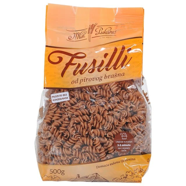 TJES FUSILLI OD PIR BRAŠ 500g MLIN PUKANIC