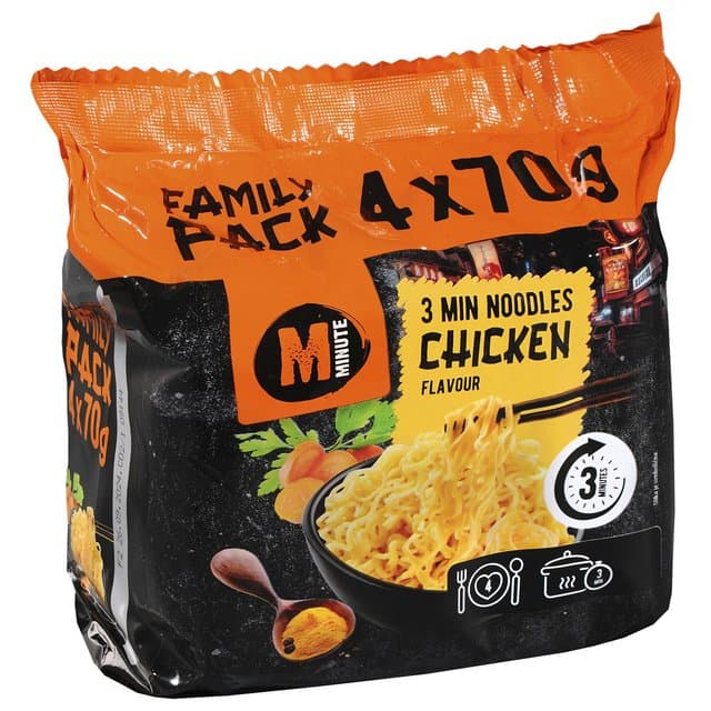 JUHA PIL NOODLES MINUTE 4X70g