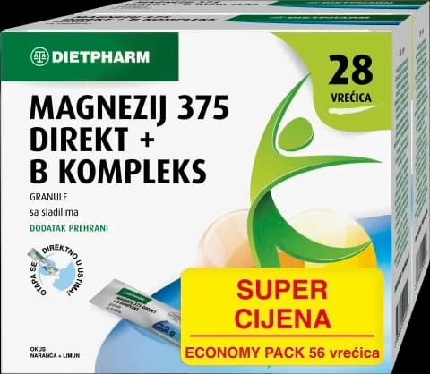 Dietpharm Magnezij dir.375 28kom+28kom
