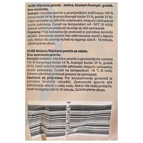 Povrće za francusku salatu 1 kg