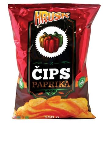 ČIPS PAPRIKA 150 g HRUSK
