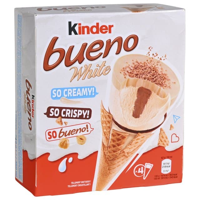 Sladoled Kinder Bueno White Kornet