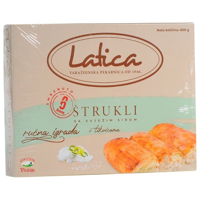 Štrukli sa svježim sirom i bučom