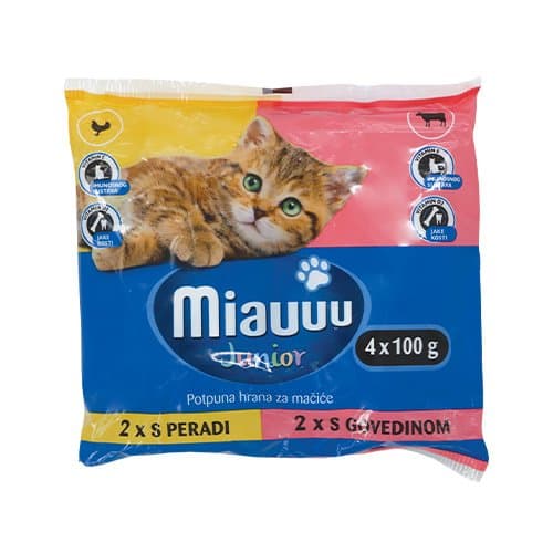 HRANA MIAUUU MM PER /GOV /JUN 2*2*100 g