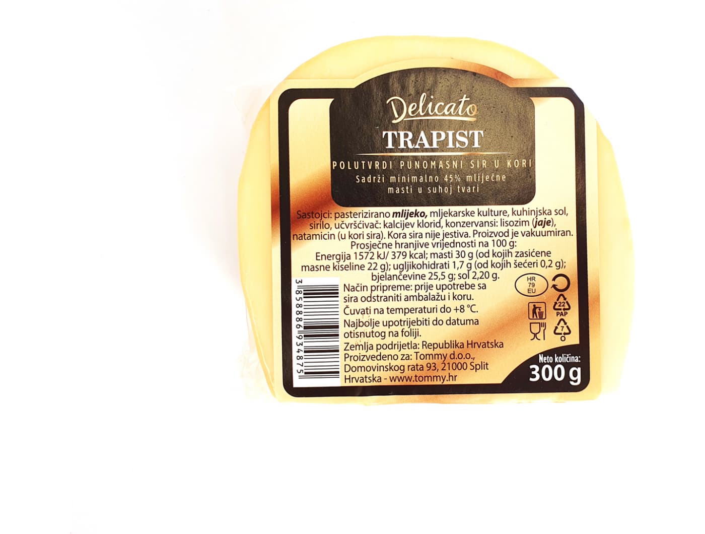 SIR TRAPIST 300 g DELICATO