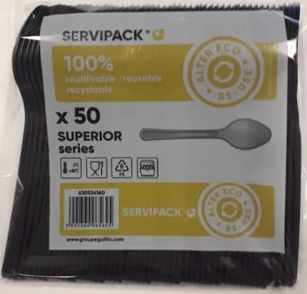 50/1 PLAST.ŽLICA CRNI PP