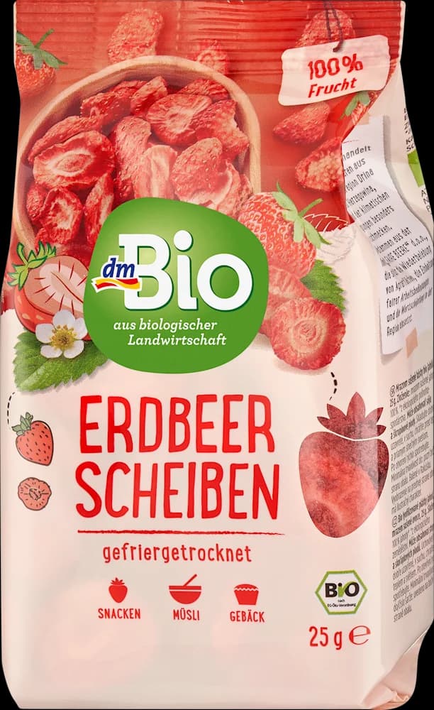 dmBio sušene jagode, 25 g