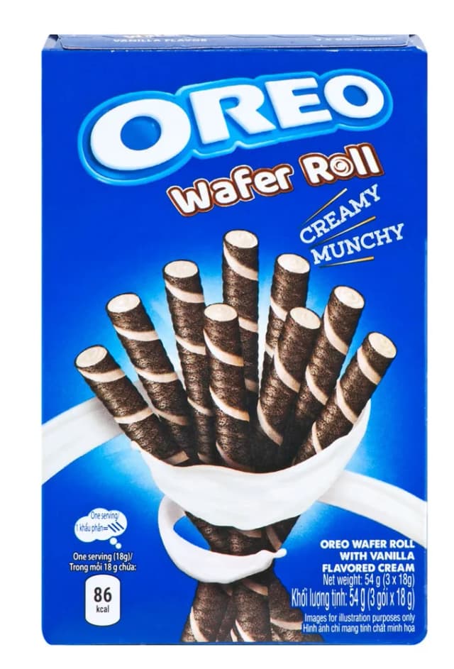 Oreo Wafer Roll okus vanilija 54 g