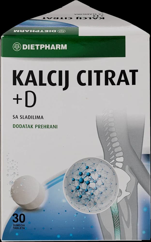 Dietpharm Kalcij cit+D šum. tbl. 30 kom.