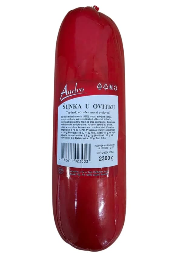 CCA 2,3KG ANDRO ŠUNKA U OVITKU