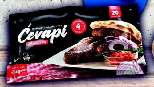 Ćevapčići smrznuti, pljeskavica smrznuta