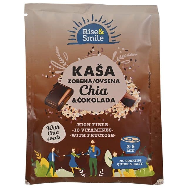 KAŠA ZOB RISE&SMILE ČOKO CHIA 65 g