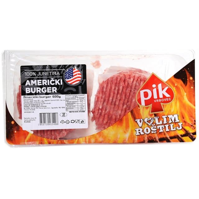 AMERIČKI BURGER 600g PIK