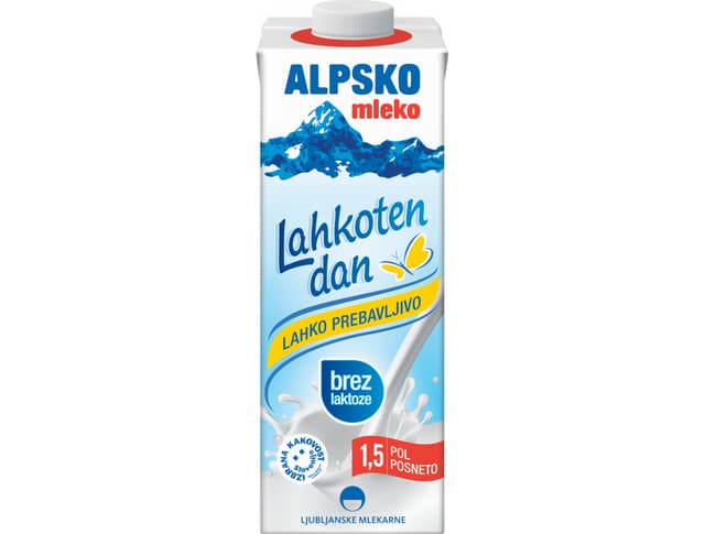 Alpsko mlijeko 1,5% bez laktoze