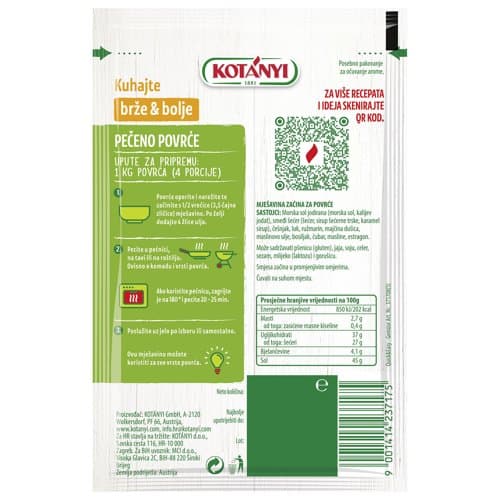 Mješavina začina za povrće Quick & Easy