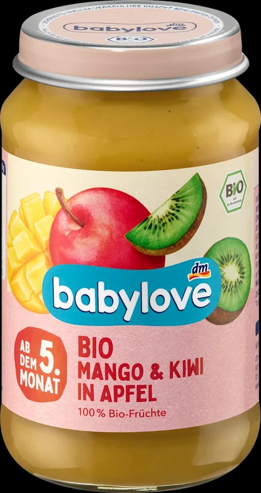 babylove EKO kaš. 5+ man/kivi/jab. 190 g