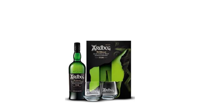 WHISKEY ARDBEG 10YO 0,70 + 2 ČAŠE (6)