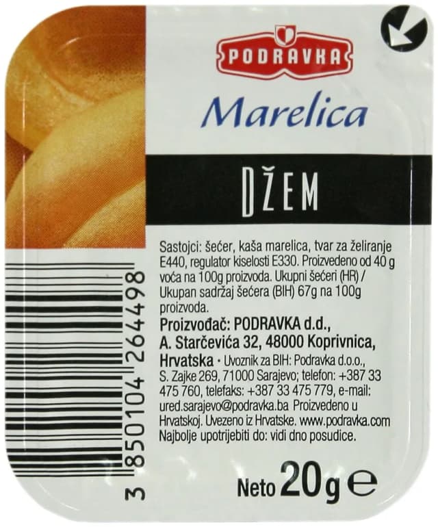 20G PODRAVKA DŽEM MARELICA
